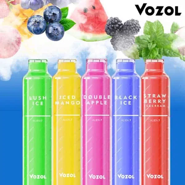 Vozol Vozol <ul> <li>Çift kalıp enjeksiyon, göz kamaştırıcı renk dokusu ve moda tasarımı</li> <li>1.6ohm Bobinli 7ml kapasite, orijinal atomizasyon şeması ve lezzet uzmanı</li> <li>1100mAh dahili pil, yaklaşık 2500 puff</li> <li>Ergonomik ağızlık, vaping yaparken daha fazla konfor</li> <li>Yoğuşma ve sızıntı tasarımını önleyin</li> <li>Tek Kullanımlık Vape</li> <li>Nikotin: %5</li> <li>Sınırlı Sayıda</li> </ul>