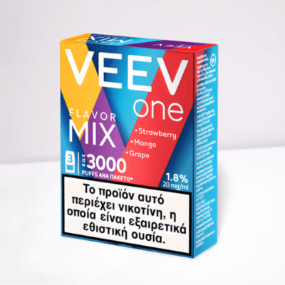IQOS Veev <ul> <li>Veev One cihazıyla kullanılmak üzere tasarlanmıştır</li> <li>Paket içeriği: 3 Adet Veev One Kapsülü</li> <li>Kapsül başına en fazla 1000 puff</li> <li>Paket içerisindeki aromalar: Strawberry (Çilek) , Mango , Grape (Üzüm)</li> <li>1.8 % 20 mg/ml</li> <li>Pil Kapasitesi ve İnhalasyon Süresi: Bireysel kullanıma göre değişebilir.</li> </ul>