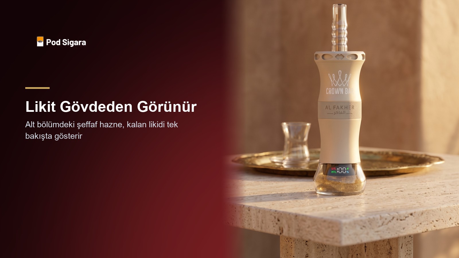 Al Fakher Likit Gövdeden Görünür — Crown Bar Cloud X 60000